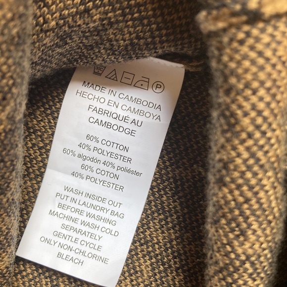 Michael Kors turtle neck brown and black sweater - Picture 3 of 4